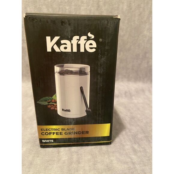 Kaffe Coffee Grinder Electric Stainless Steel‎ Blade White Grinds 3 Sizes NEW - Picture 3 of 4
